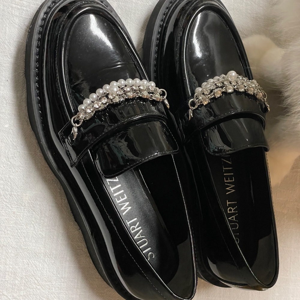 Stuart Weitzman Peardrop Loafers Us Size 5c / Eu … - image 5
